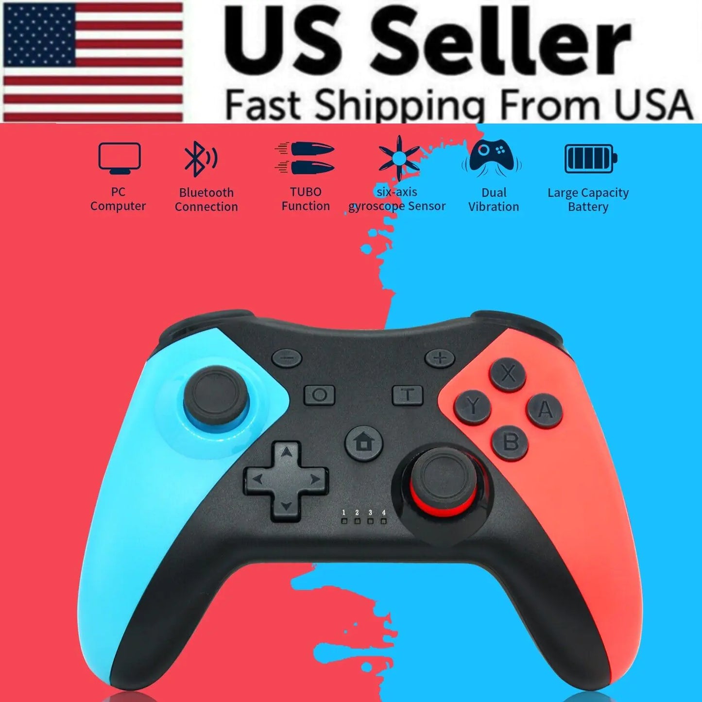 For Nintendo Switch Wireless Pro Controller Gamepad Joypad Joystick Remote Gift